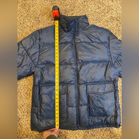 Vintage Brian Gregory Alaska D&L Products Down Zip Jacket Navy Blue Mens M - Picture 7 of 8